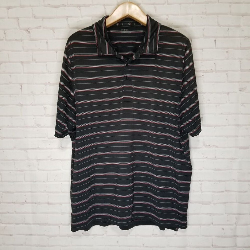 Under Armour Polo Shirt Adult XXL Black Lightweight Golf Golfer Rugby Men